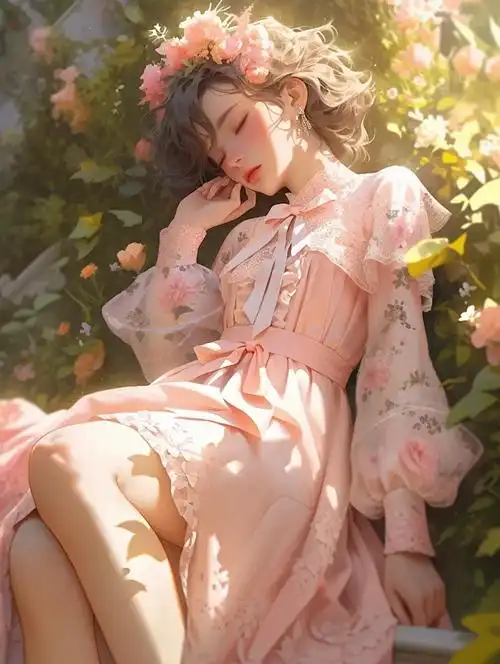 画廊一：墨青与樱粉的双色底片